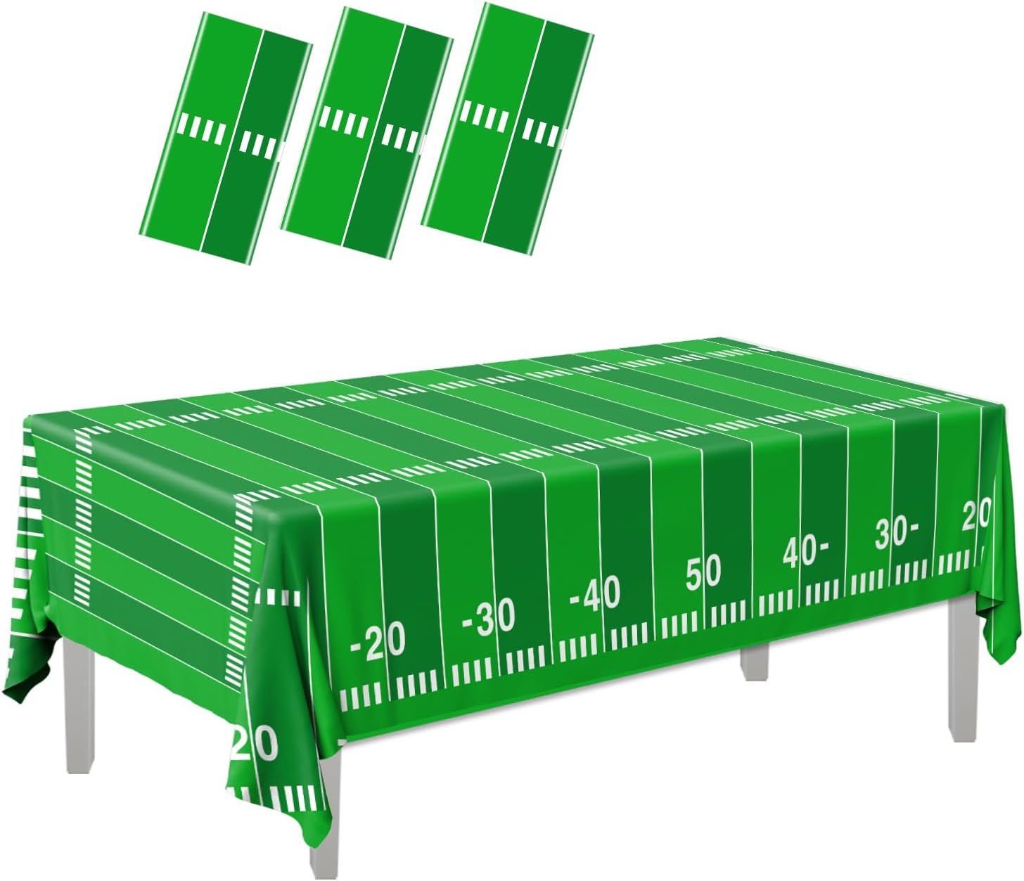 Juweked 3Pcs Football Tablecloth for Football Parties