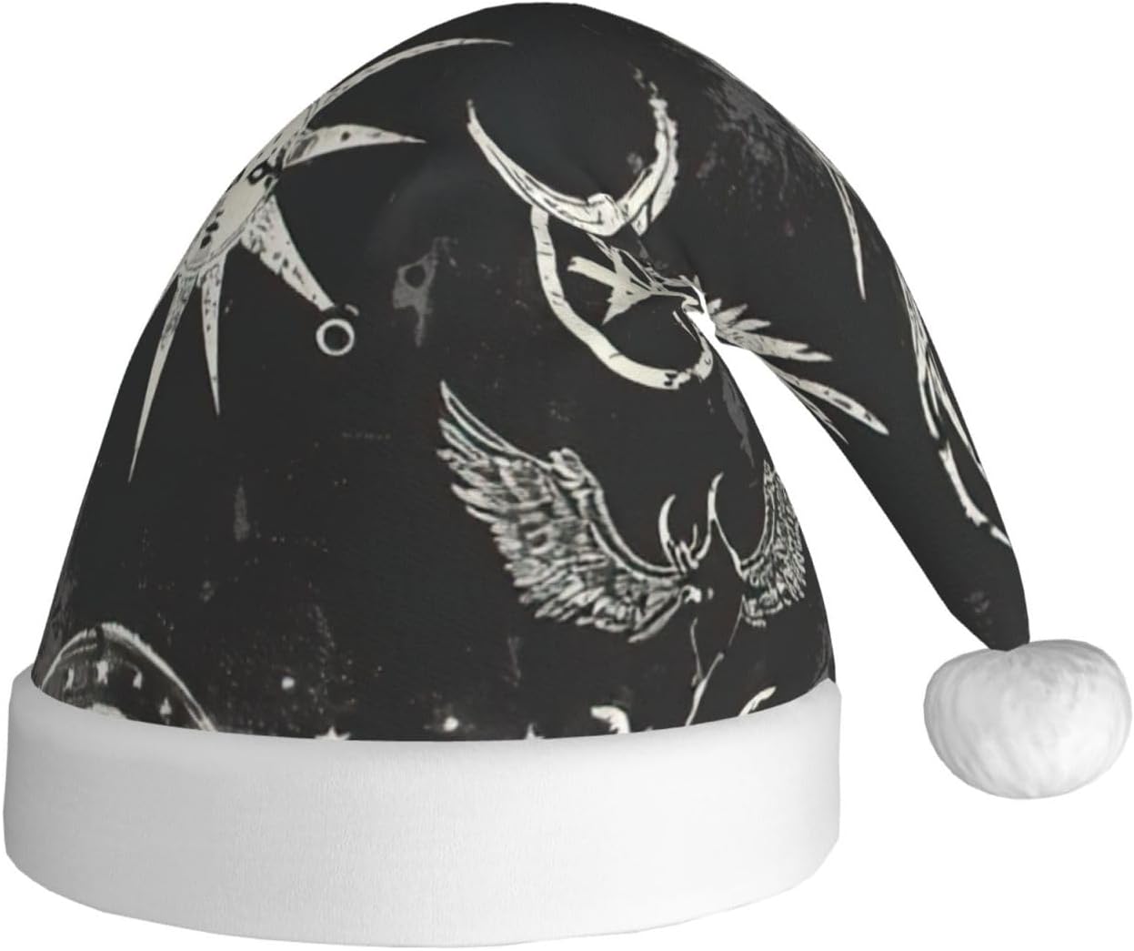 QINZHENG Supernatural Symbols Santa Hat