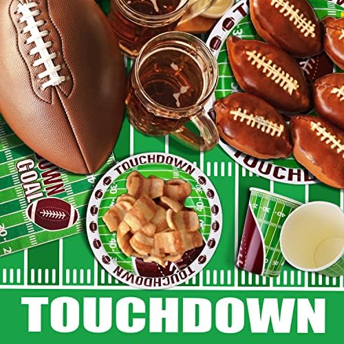 Gatherfun Football Party Tablecloth 54 X 108 Inch 3 Pack