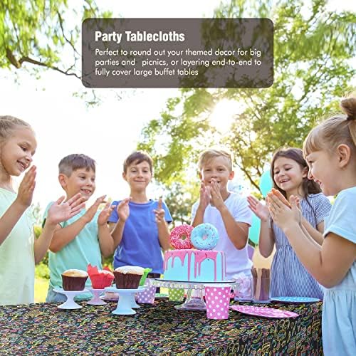 3 Pack Neon Birthday Party Table Cover Supplies