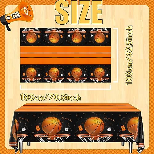 CMUSKO Basketball Tablecloth 3pcs Decorations