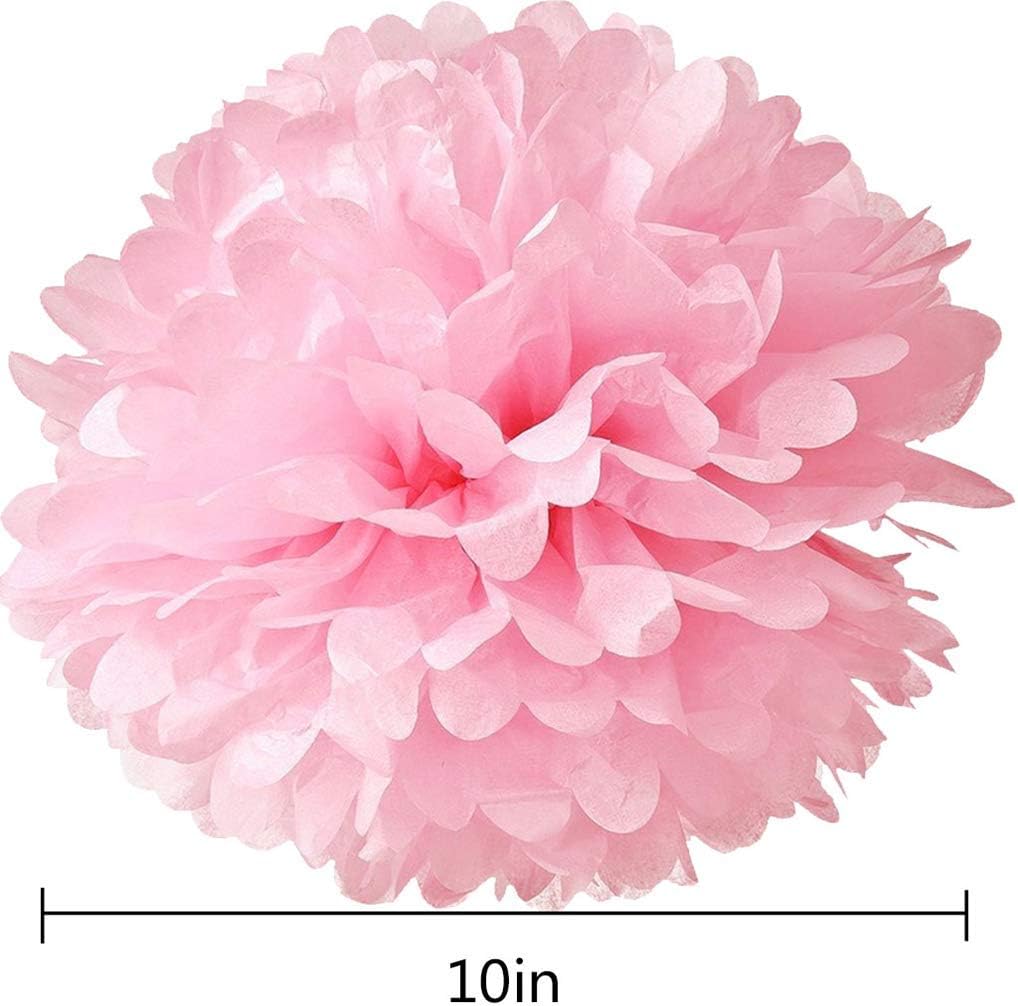 10pcs Tissue Paper Pom Poms Wedding Party Decor