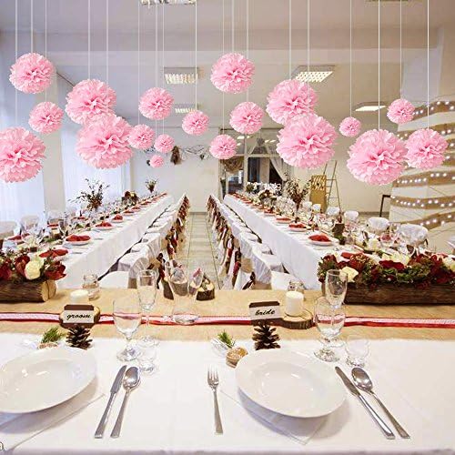 10pcs Tissue Paper Pom Poms Wedding Party Decor