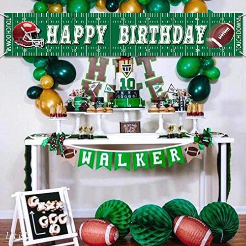 Happy Birthday Banner 6 Feet Football Decorations