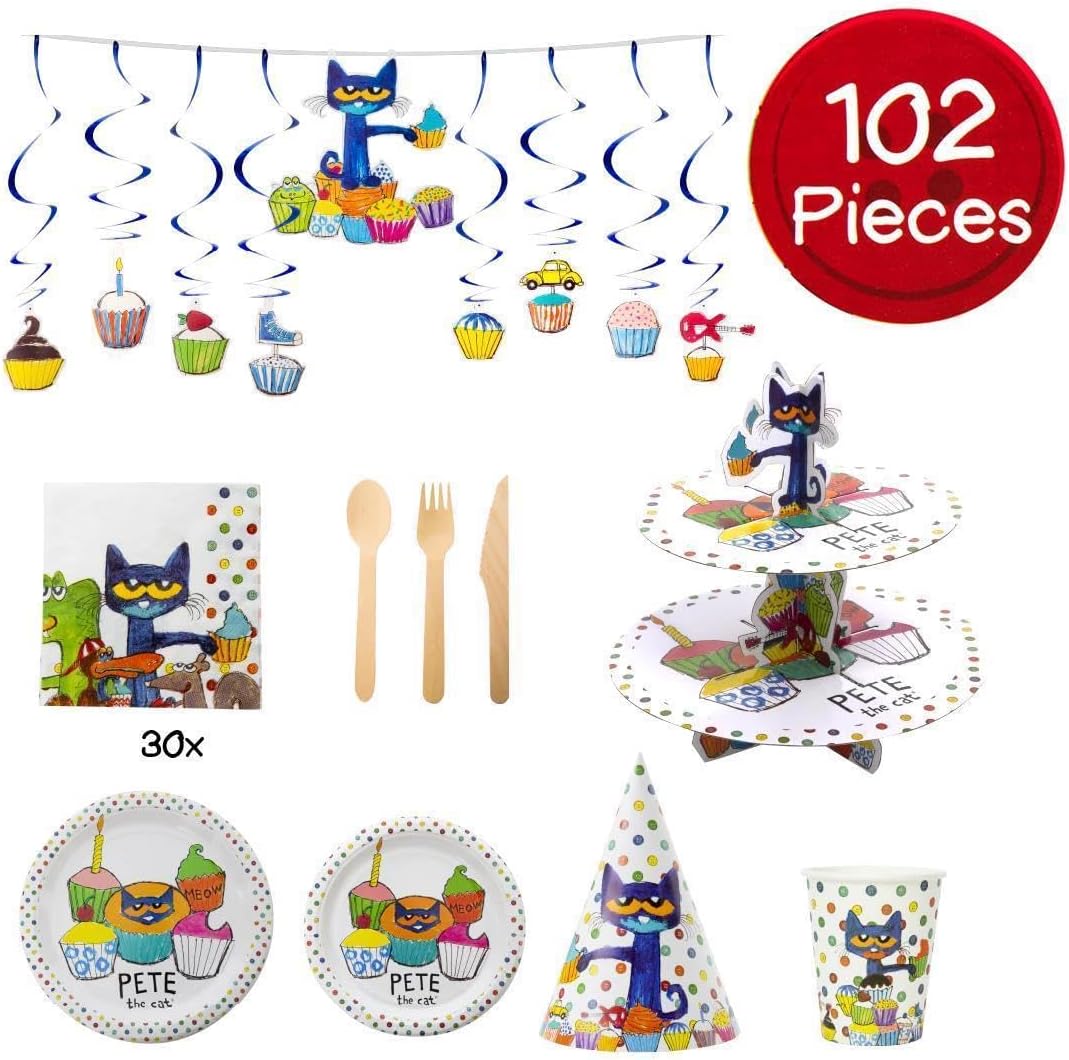 Mighty Mojo Pete The Cat Party In A Box Kit - 102 Pieces