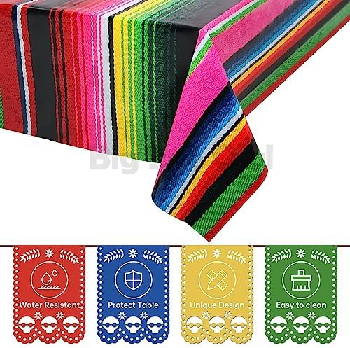 Mexican Fiesta Table Cover 3 Pcs Rectangle Party Decor
