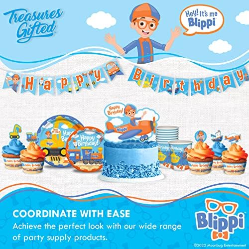 Treasures Gifted Blippi Themed Tablecloth 54x108 for Parties