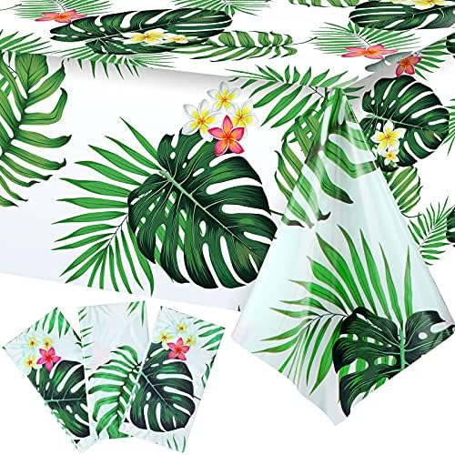 Tatuo 3 Pack Hawaiian Luau Party Tablecloths