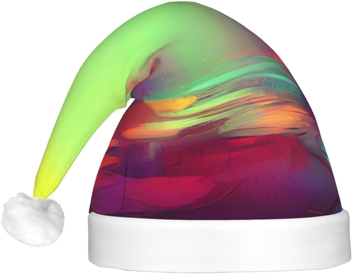 Qin Zheng LED Light Up Santa Hat for Adults Christmas Hat