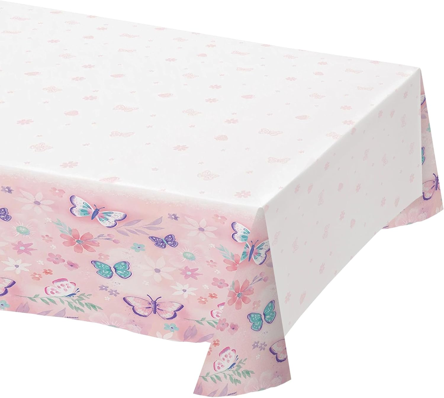 HOME HOOPLA Butterfly Party Table Cover 52x96 Inches