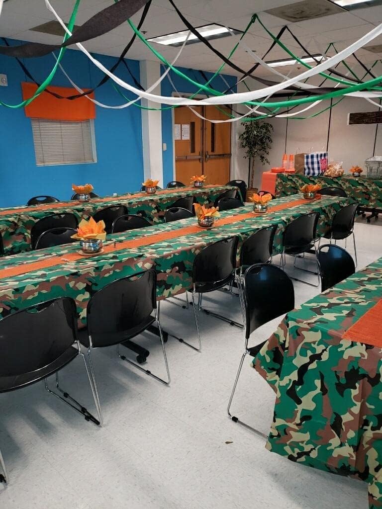 Oojami Camouflage Tablecloths Set of 4 54x108 Inches