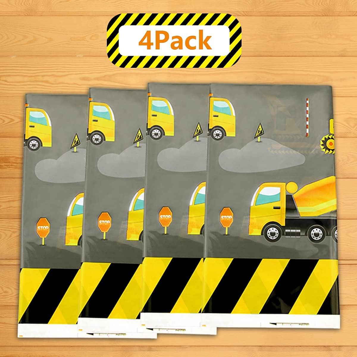 Construction Table Covers 86x51in for Kids Party