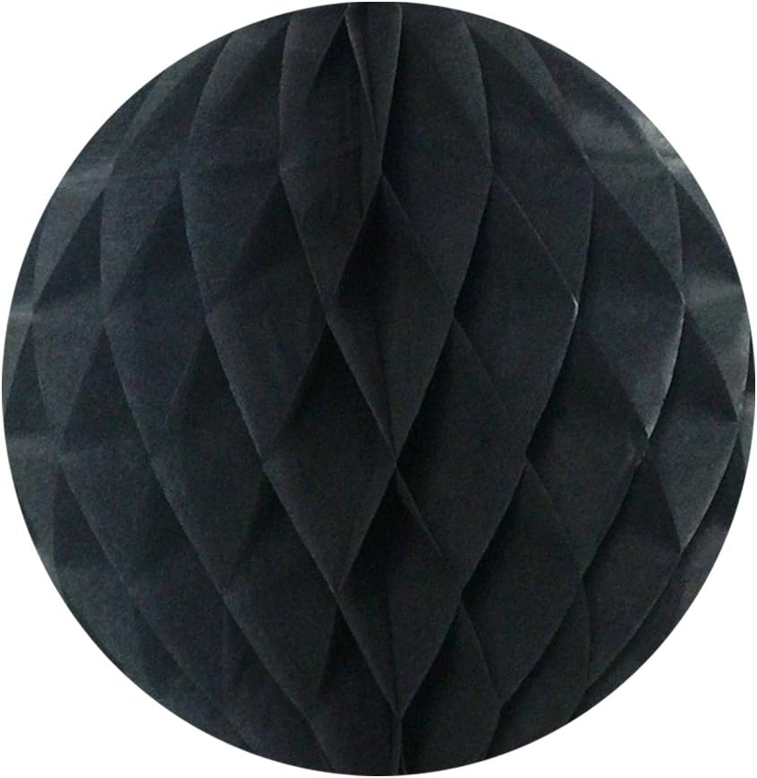Wrapables 12 Inch Tissue Pom Poms Set of 3 Black