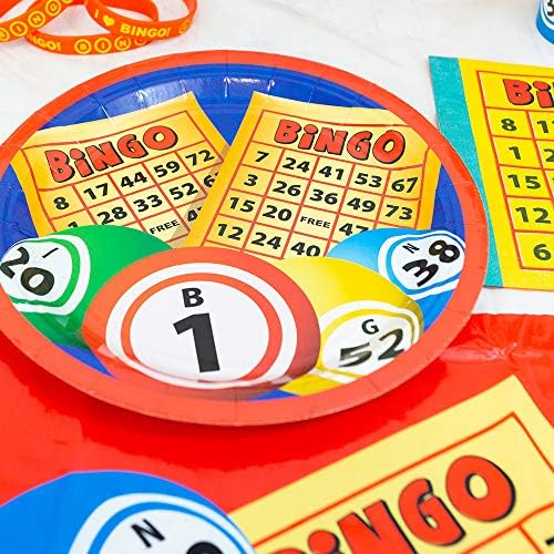 Blue Orchards Bingo Table Covers Pack of 3 54x108 XL