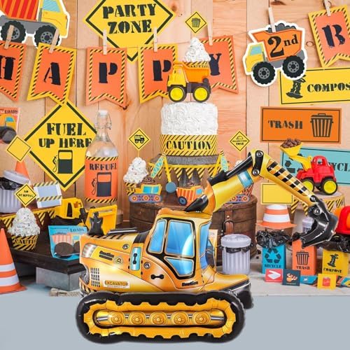 Self Standing 4D Foil Excavator Balloon for Kids