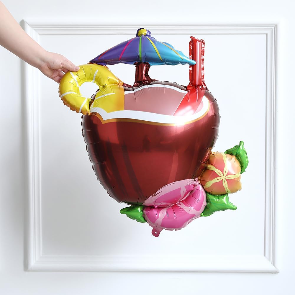 12Pcs Summer Tropical Balloon Decor Kit