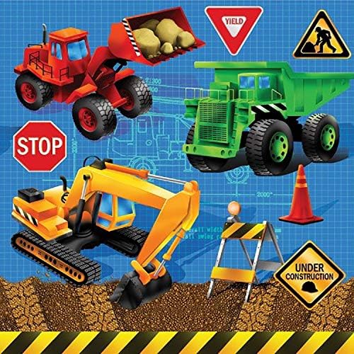 Construction Theme Plastic Tablecloth for Parties