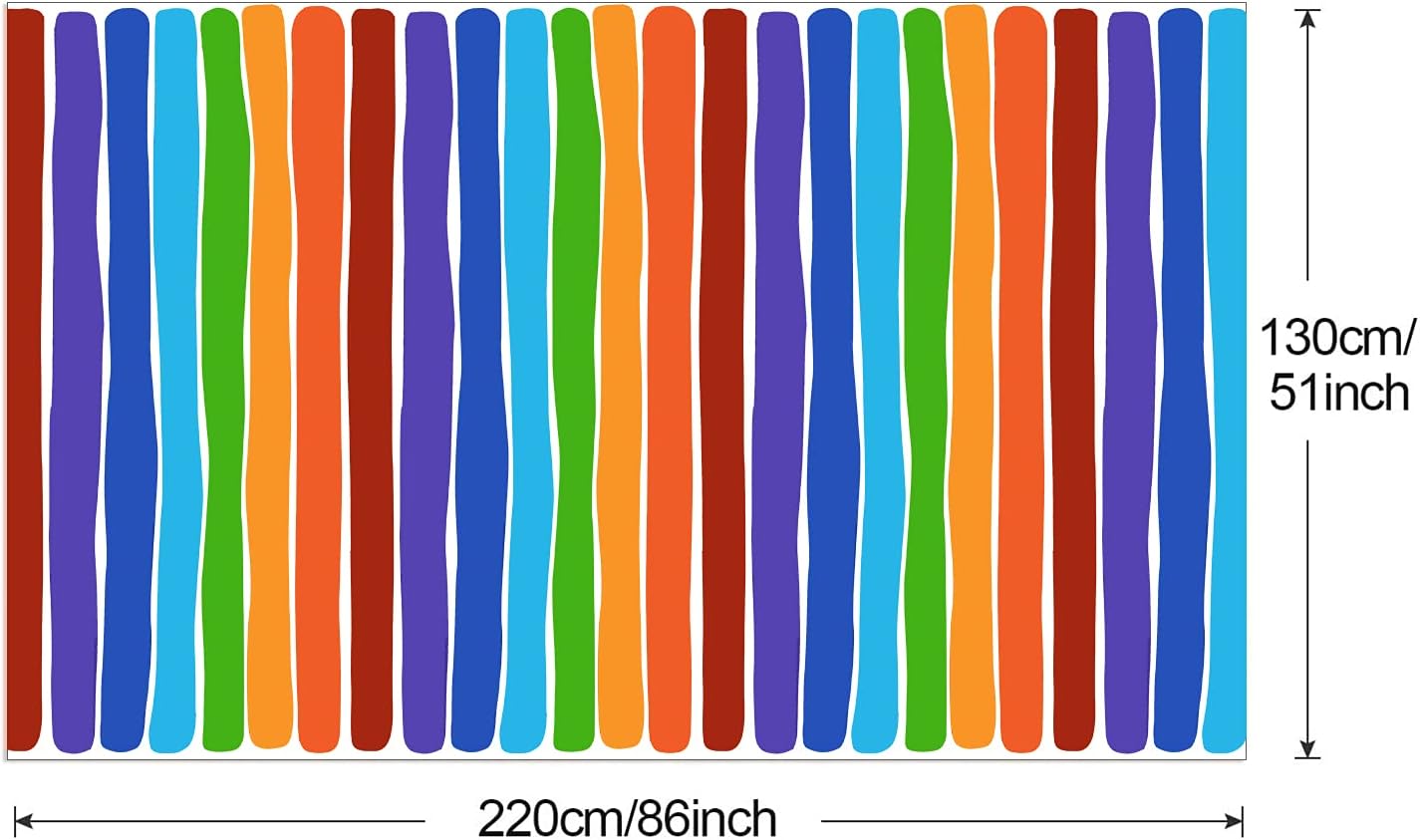 PHOGARY 3 Pack Rainbow Tablecovers for Party Decor