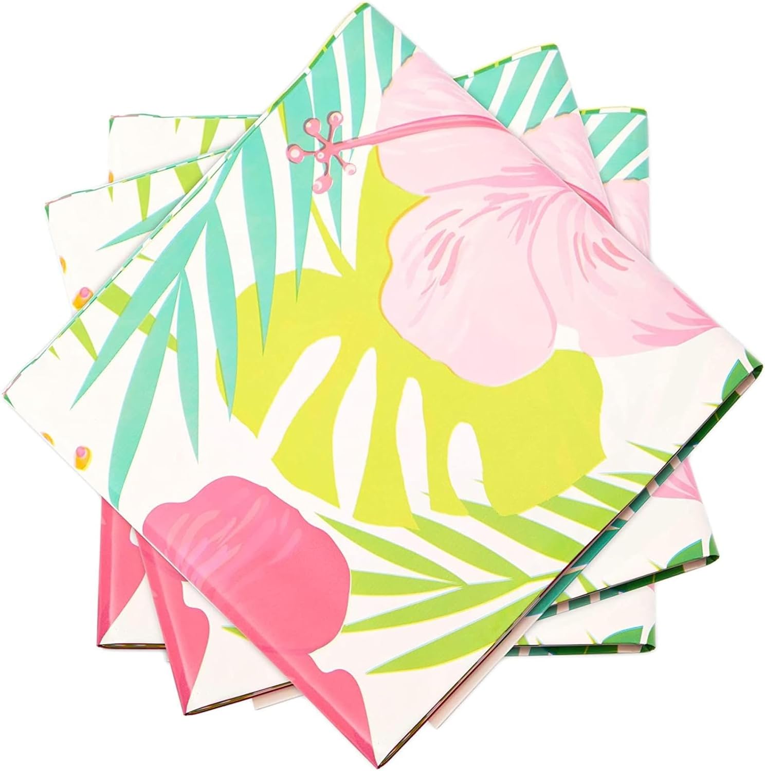 Sparkle and Bash 3 Pack Tropical Tablecloths 54x108 Inch