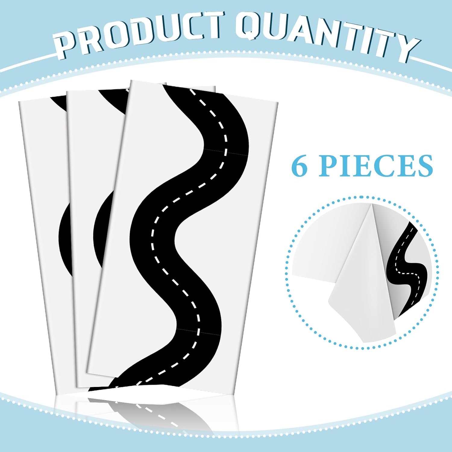 Irenare 6 Pcs Racing Car Table Covers 54x108 Inch