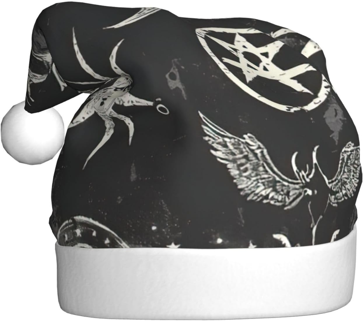 QINZHENG Supernatural Symbols Santa Hat
