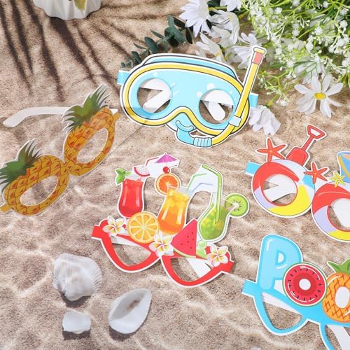 24 Pcs Pool Party Funny Sunglasses for Party Favors