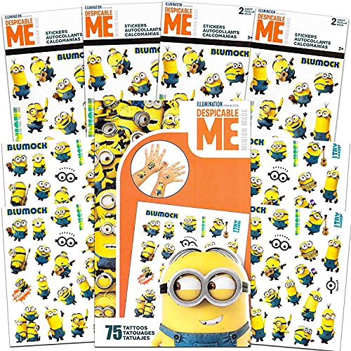 Despicable Me Minions Stickers and Tattoos Party Favor Bundle
