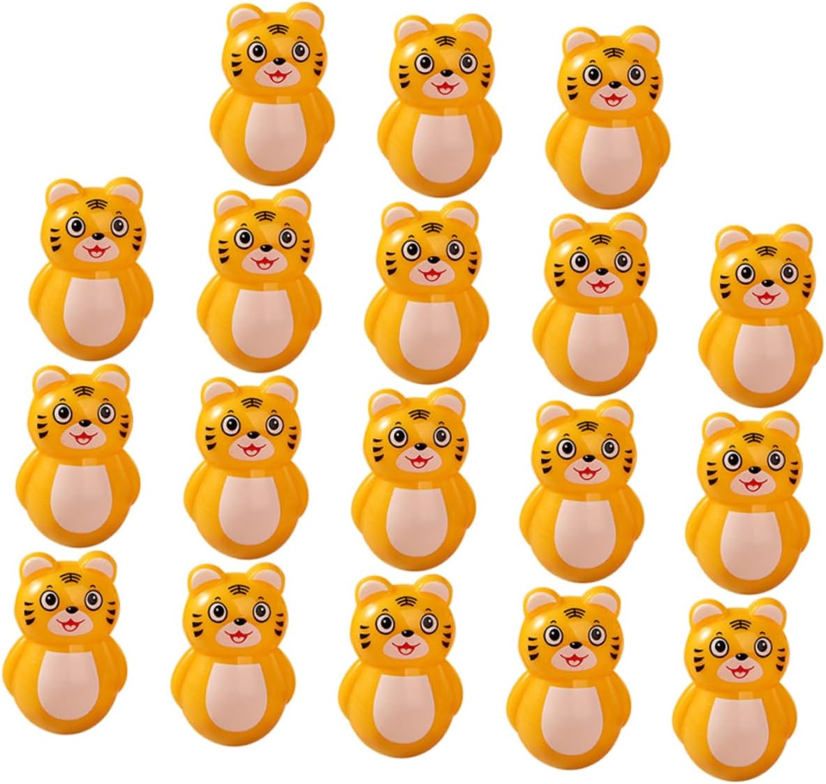 20pcs Tiger Tumbler Toy Wobbling Home Decor for Kids