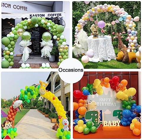 Reusable Balloon Arch Stand Kit 10FT Wide and 9FT Tall