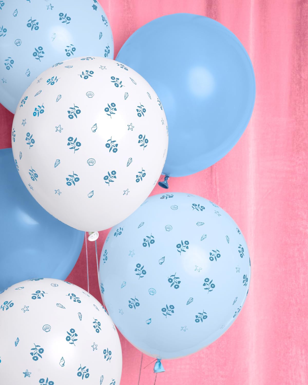 XO Fetti Blue Coastal Latex Balloons 24pk 12