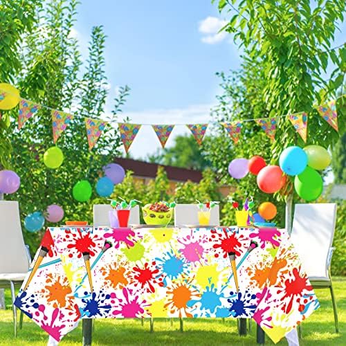 GISGFIM 3 Pcs Art Paint Tablecloths for Kids