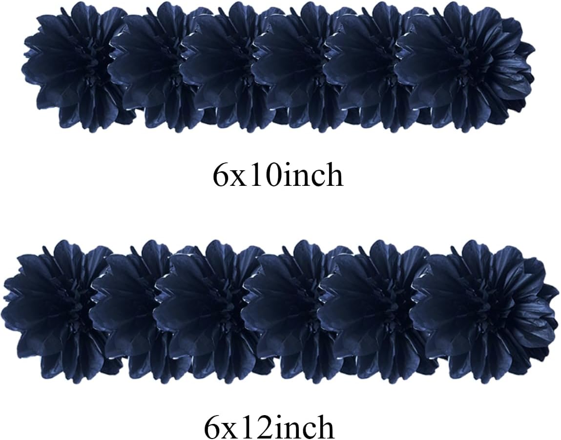12pcs 10in 12in Tissue Paper Flower Decor Kit