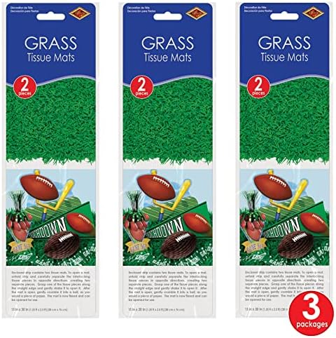 Beistle Tissue Grass Mats Set of 6 15x30 Easter Decor