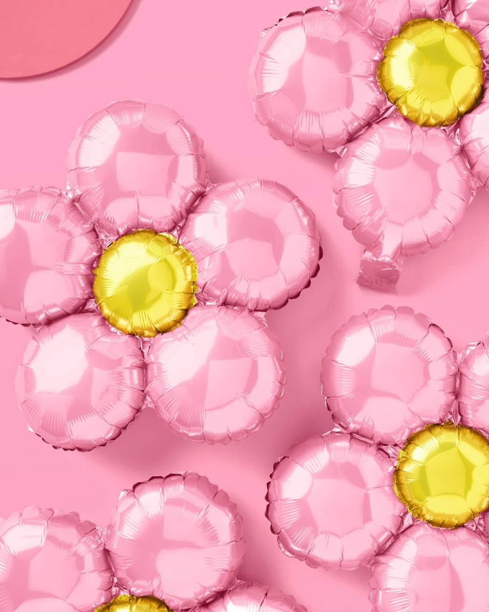 XO Fetti Light Pink Flower Balloons 4 pc Set