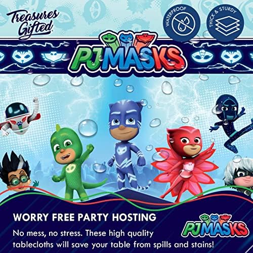 Treasures Gifted PJ Masks Tablecloth 54x108 Birthday Decor