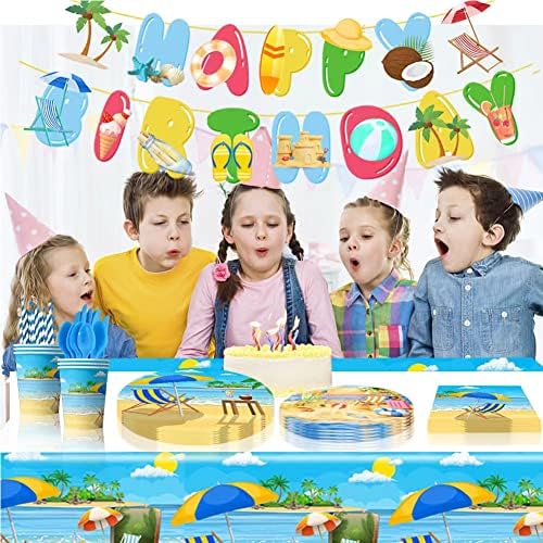 41pcs Summer Beach Party Supplies Set