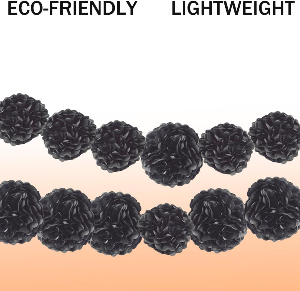 Yosawa 12 Pcs Tissue Paper Pom Pom Flowers Decorations