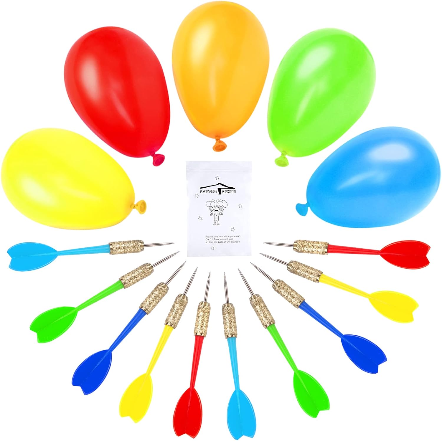 LovesTown 500Pcs Darts Balloons Party Decor