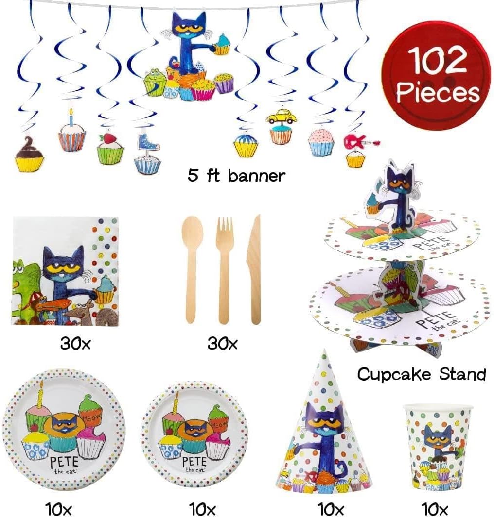 Mighty Mojo Pete The Cat Party In A Box Kit - 102 Pieces