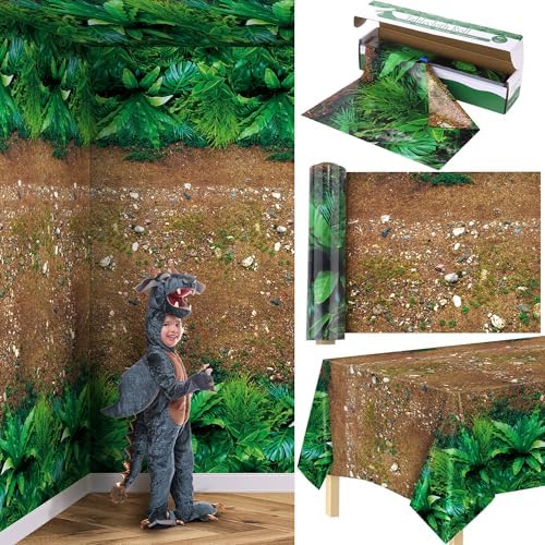 Kochorie 100 Ft x 54 Inch Jungle Tablecloth Roll with Cutter Box