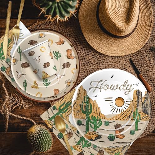 Western Party Supplies Set for 24 Guests