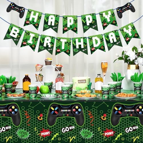 Tiamon 172 Pcs Video Game Party Decoration Set