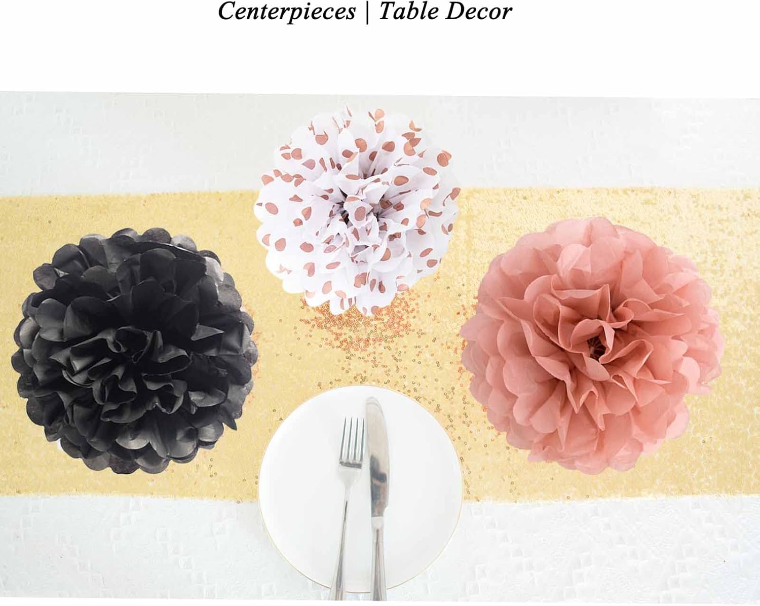 ANSOMO Tissue Paper Pom Poms Party Decorations