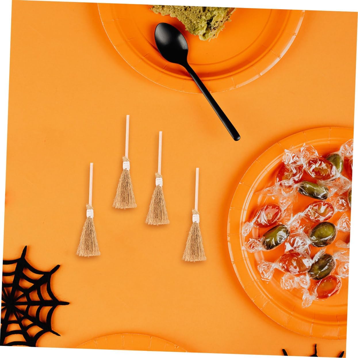 ABOOFAN 12Pcs Miniature Witch Brooms Halloween Decor