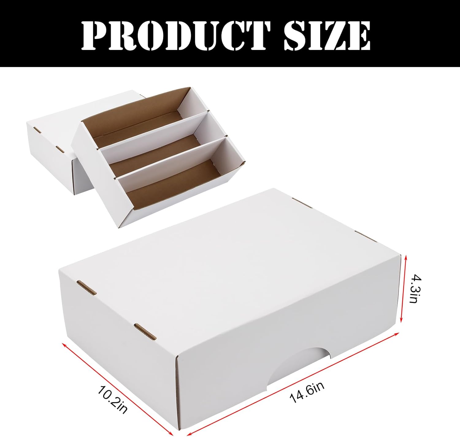 4 Pack Cardboard Storage Boxes for Trading Cards
