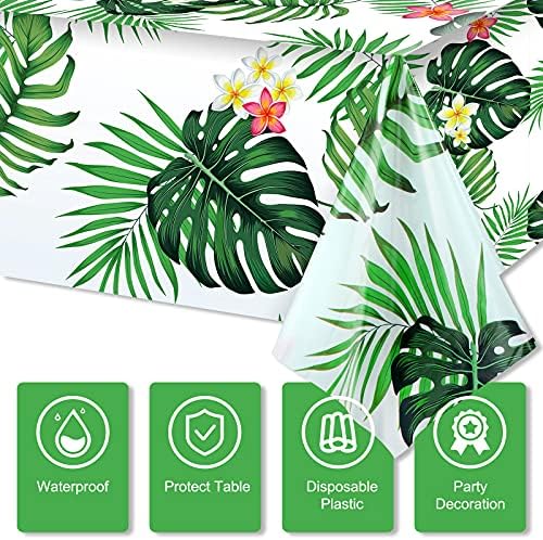 Tatuo 3 Pack Hawaiian Luau Party Tablecloths