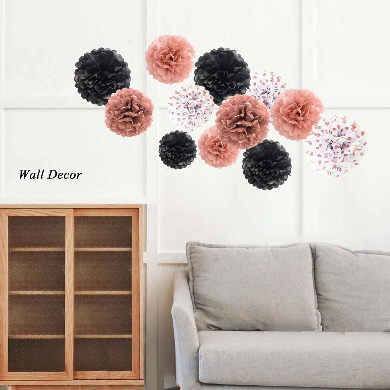 ANSOMO Tissue Paper Pom Poms Party Decorations