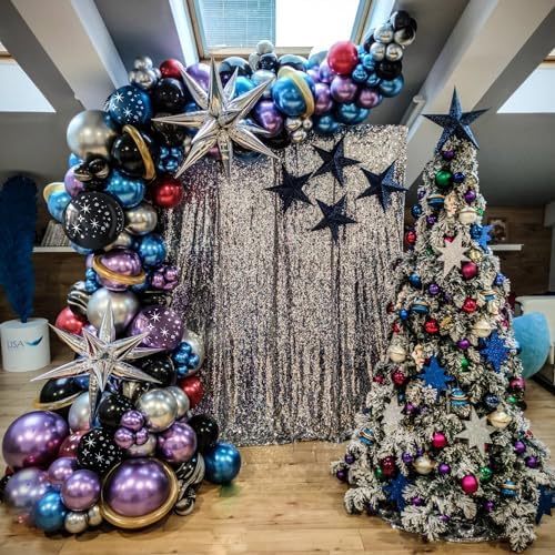 Galaxy Space Balloon Arch Garland Kit 144Pcs Decorations
