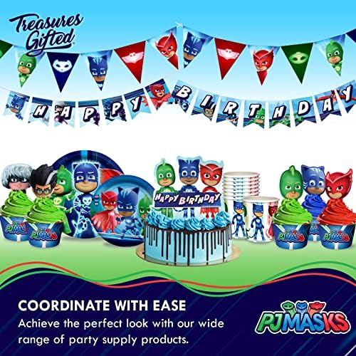 Treasures Gifted PJ Masks Tablecloth 54x108 Birthday Decor