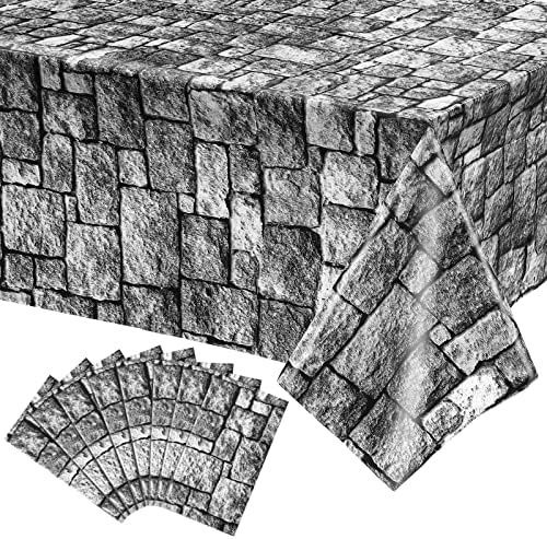 Irenare Stone Wall Tablecloths 8 Pack 108x54 Inch